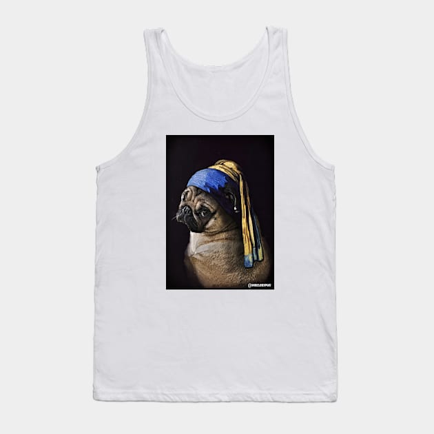 Pugpearl Tank Top by darklordpug